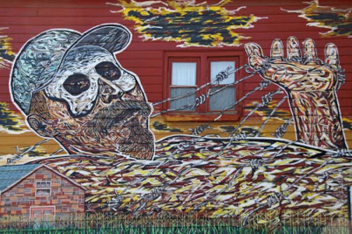 Home of muralist Hector Duarte on Cullerton Street Home of muralist Hector Duarte on Cullerton Street