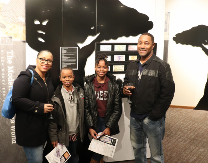 Attendees of the Black Money Exhibit pilot at the Auburn Avenue Research Library on African American Culture and History