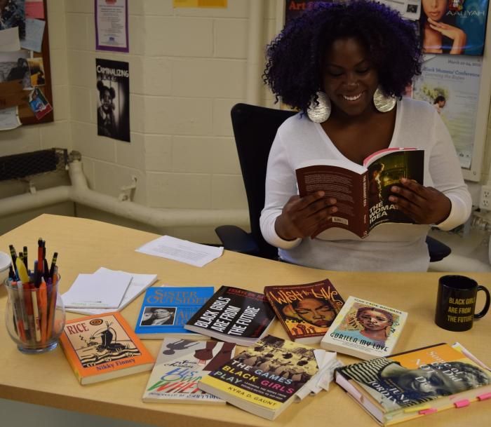 Preparing for BGGW16 after school sessions (Porshe reads) - photo by J. Wang