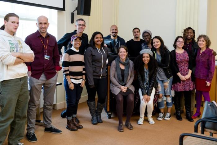Faculty and Student Participants in the Brooklyn College Listening Project (photo by Phil Napoli) Faculty and Student Participants in the Brooklyn College Listening Project (photo by Phil Napoli)
